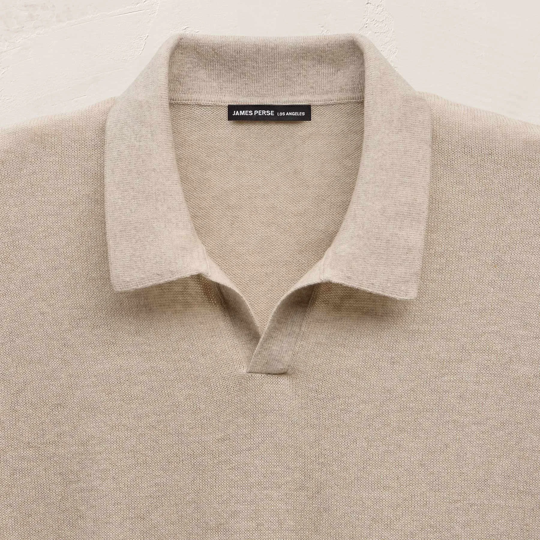 Organic Cotton Cashmere Polo - Wheat sold by James Perse product image thumbnail 2