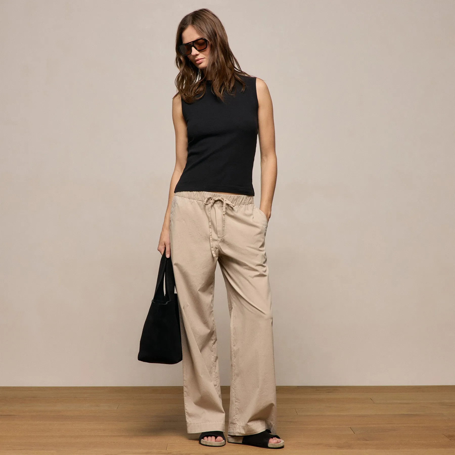 Cotton Cashmere Rib Tank - Black sold by James Perse product image thumbnail 3