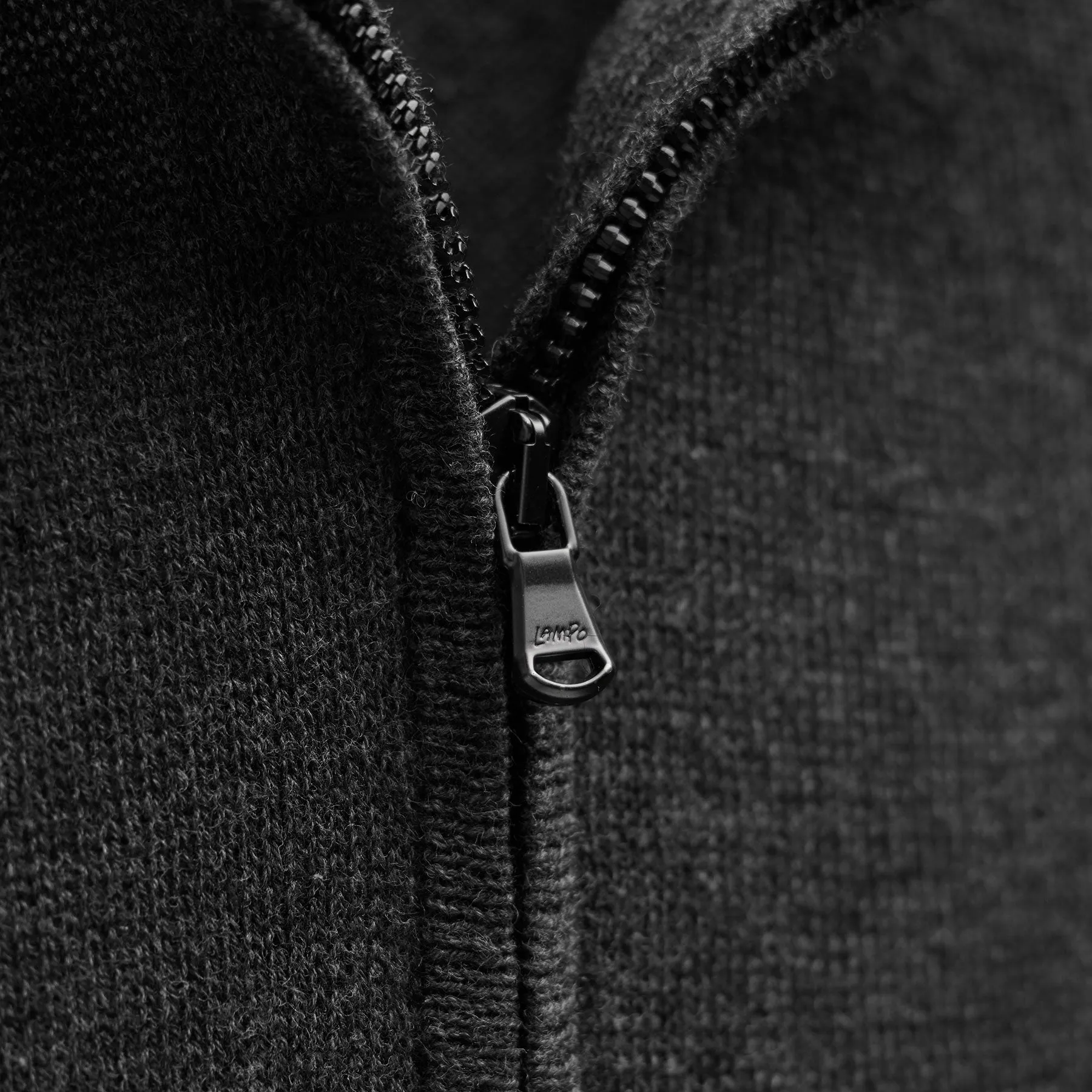 Cotton Cashmere Half Zip - Coal sold by James Perse product image thumbnail 3