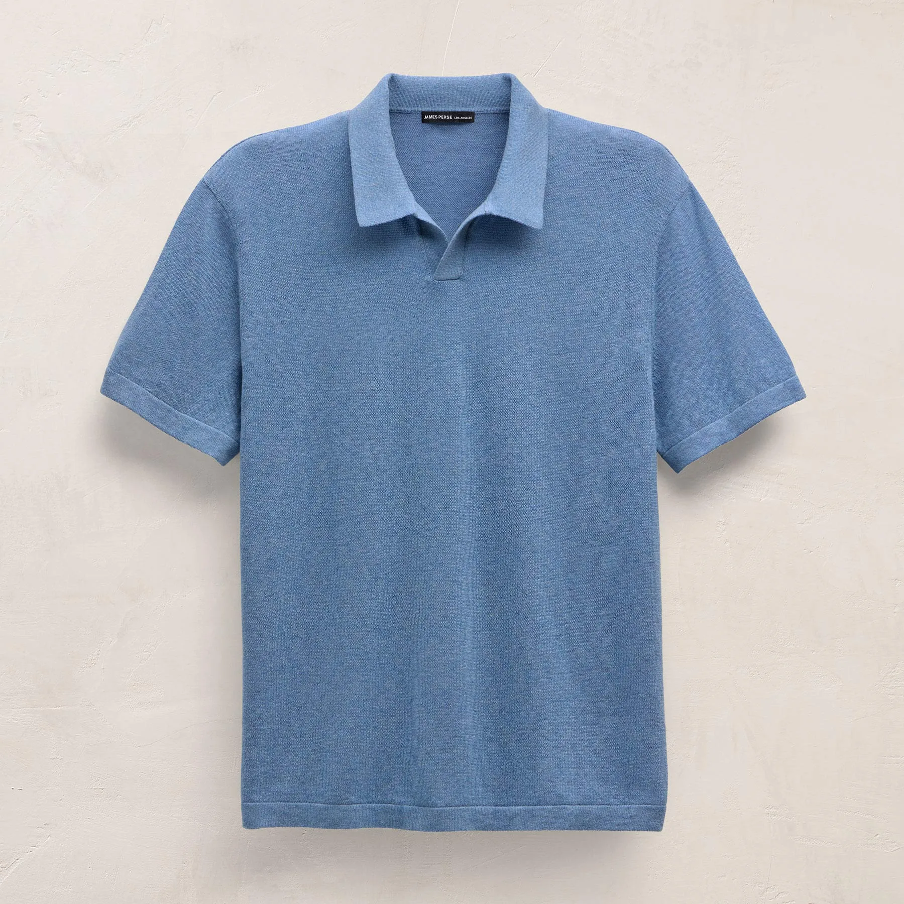 Cotton Cashmere Polo - Denim sold by James Perse