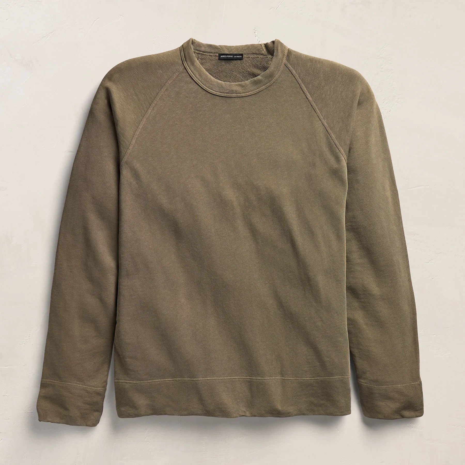 Vintage French Terry Sweatshirt - Light Olive Pigment sold by James Perse product image thumbnail 2