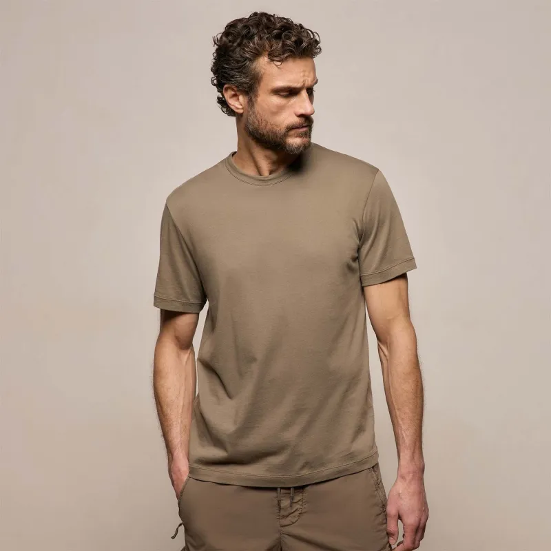 Brushed Lotus Crew - Light Olive made by James Perse