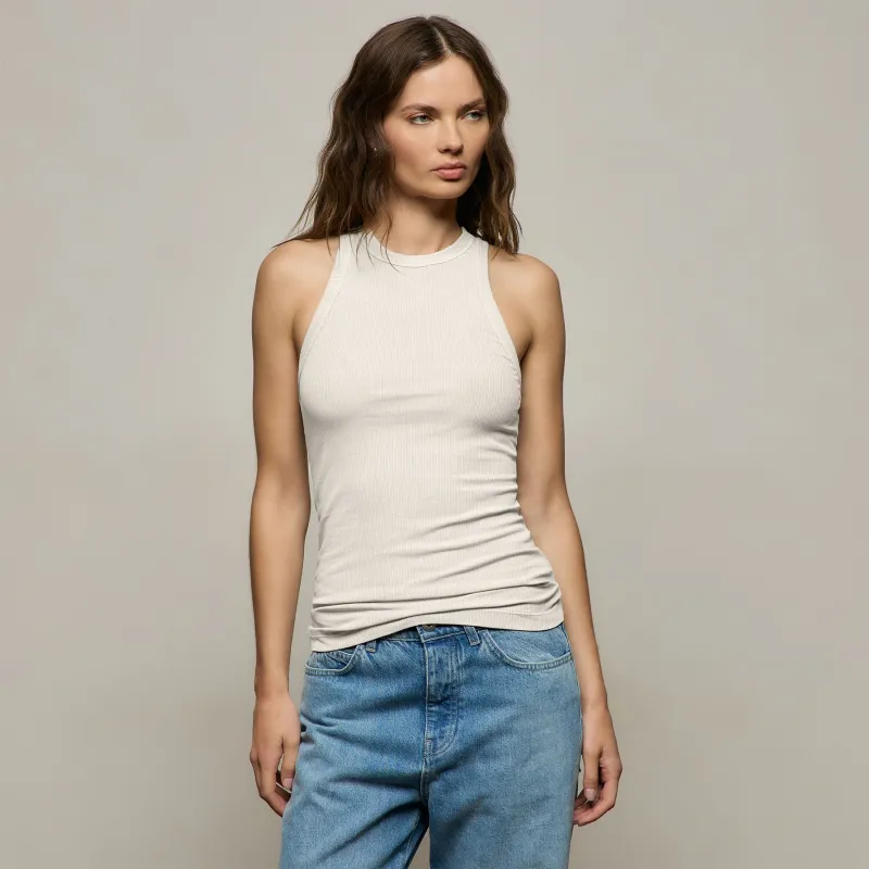 Sunset Tank - Off White made by James Perse