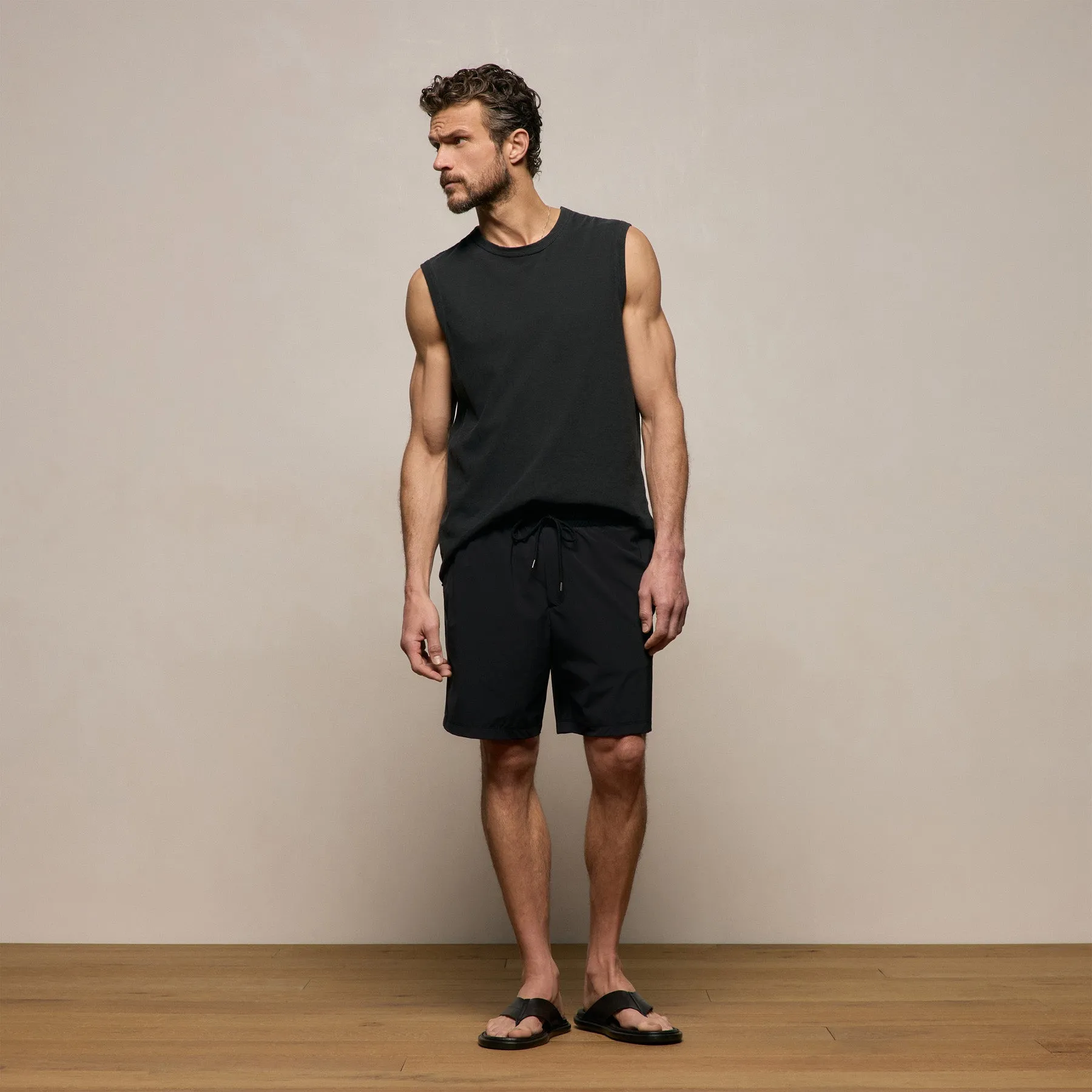 Contrast Piped Boardshort - Black/Carbon sold by James Perse product image thumbnail 3