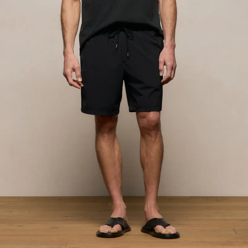 Contrast Piped Boardshort - Black/Carbon made by James Perse