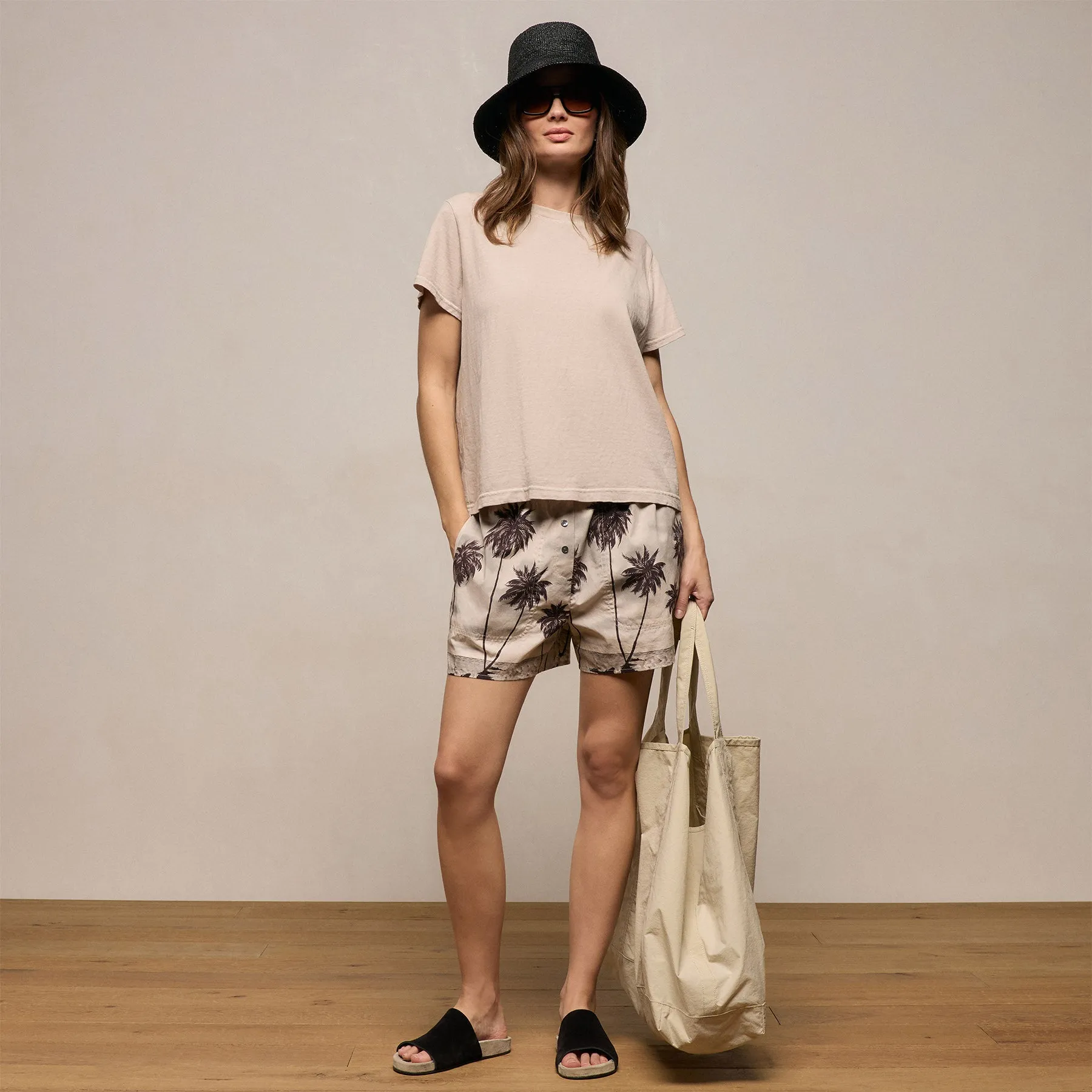 Slub Jersey Classic Tee - Stone Pigment sold by James Perse product image thumbnail 3