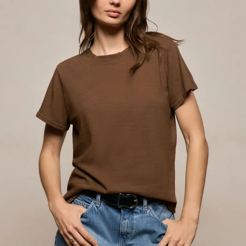 Slub Jersey Classic Tee - Cocoa made by James Perse