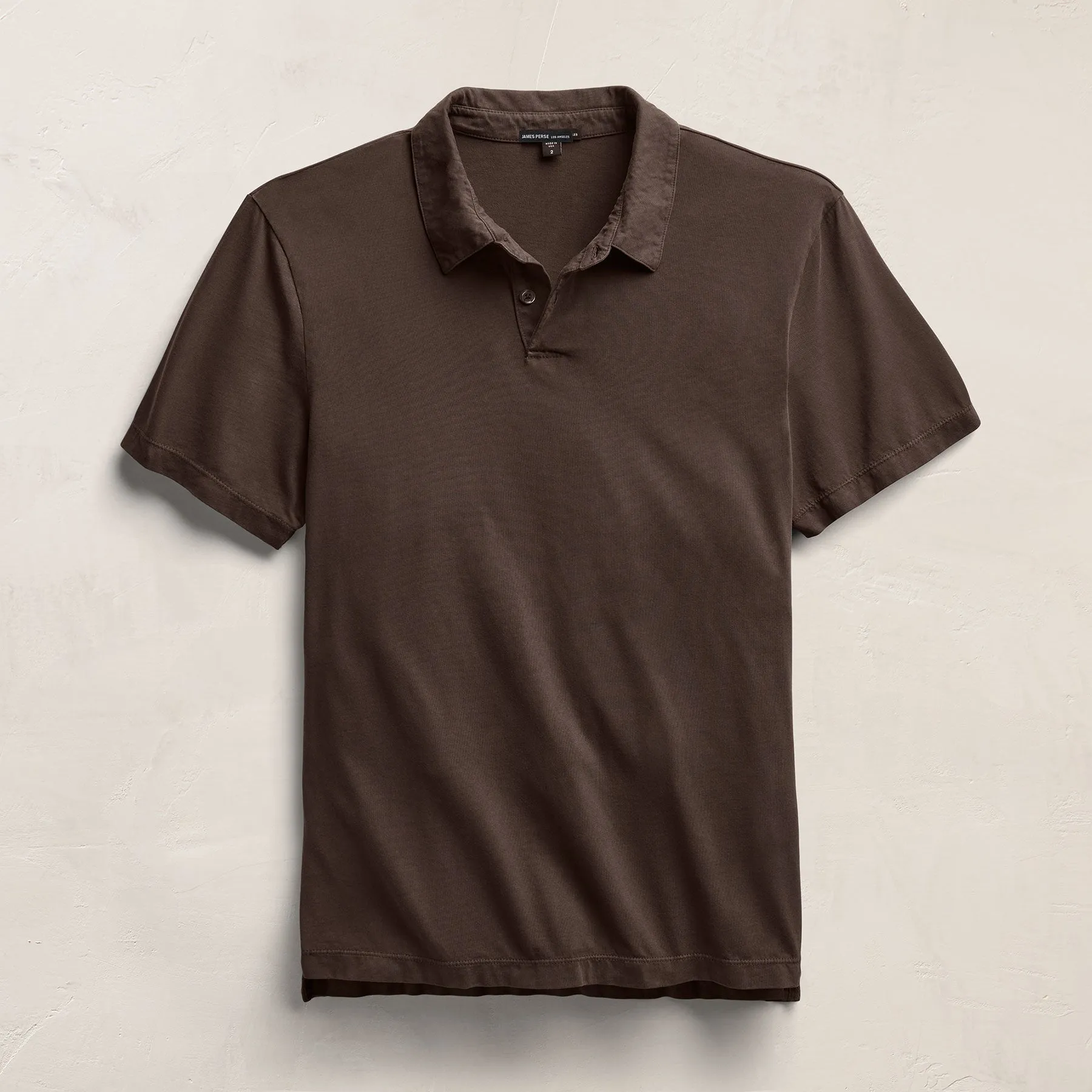 Sueded Jersey Polo - Bark Pigment sold by James Perse product image thumbnail 2
