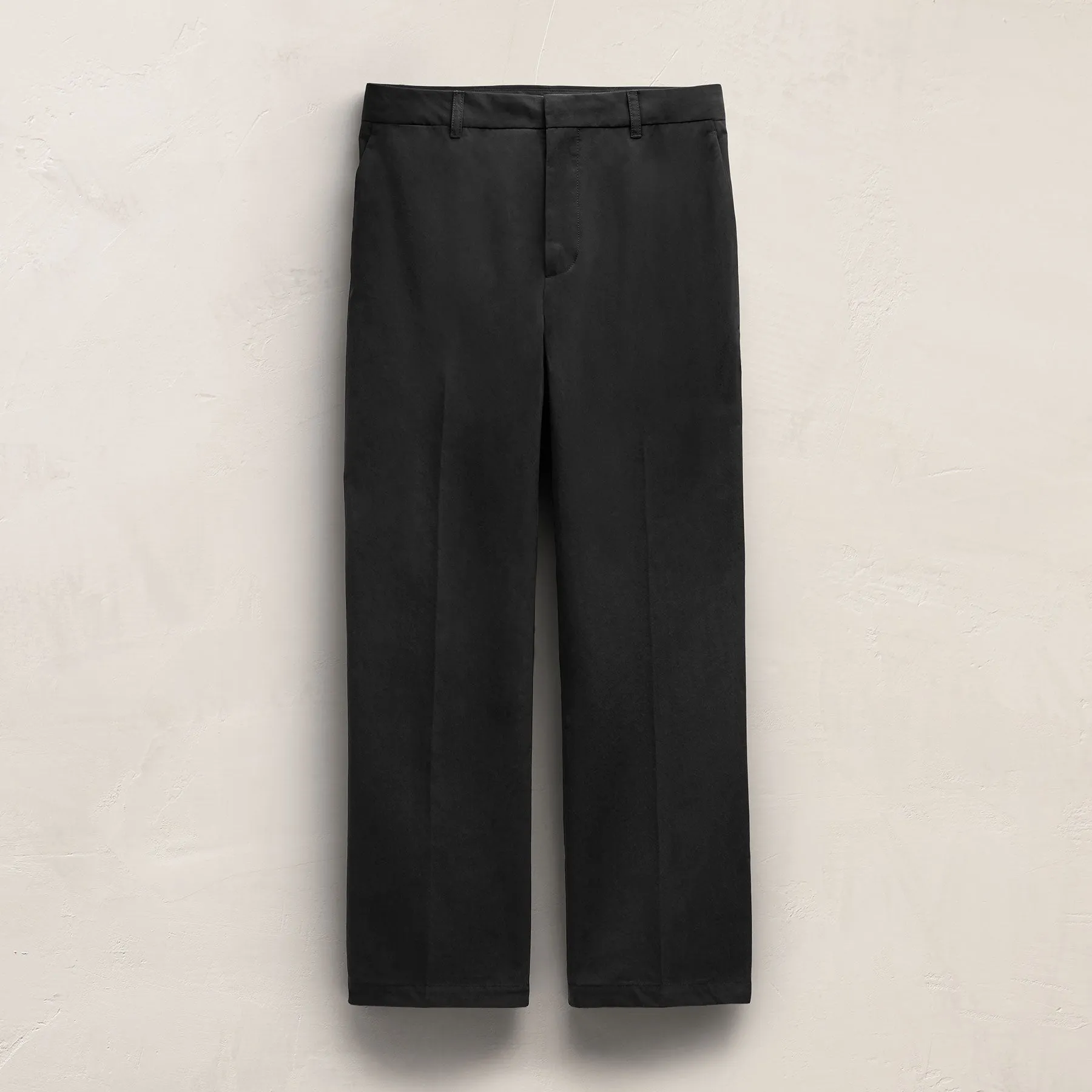 Italian Heavy Poplin Clean Front Trouser - Black sold by James Perse product image thumbnail 2