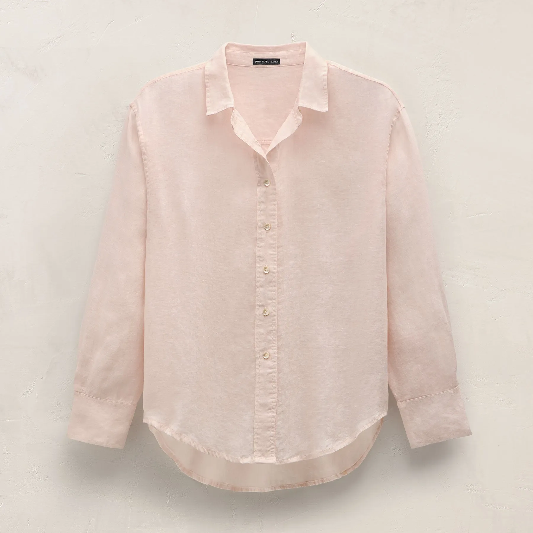 Linen Oversized Shirt - Light Rose Quartz sold by James Perse product image thumbnail 2
