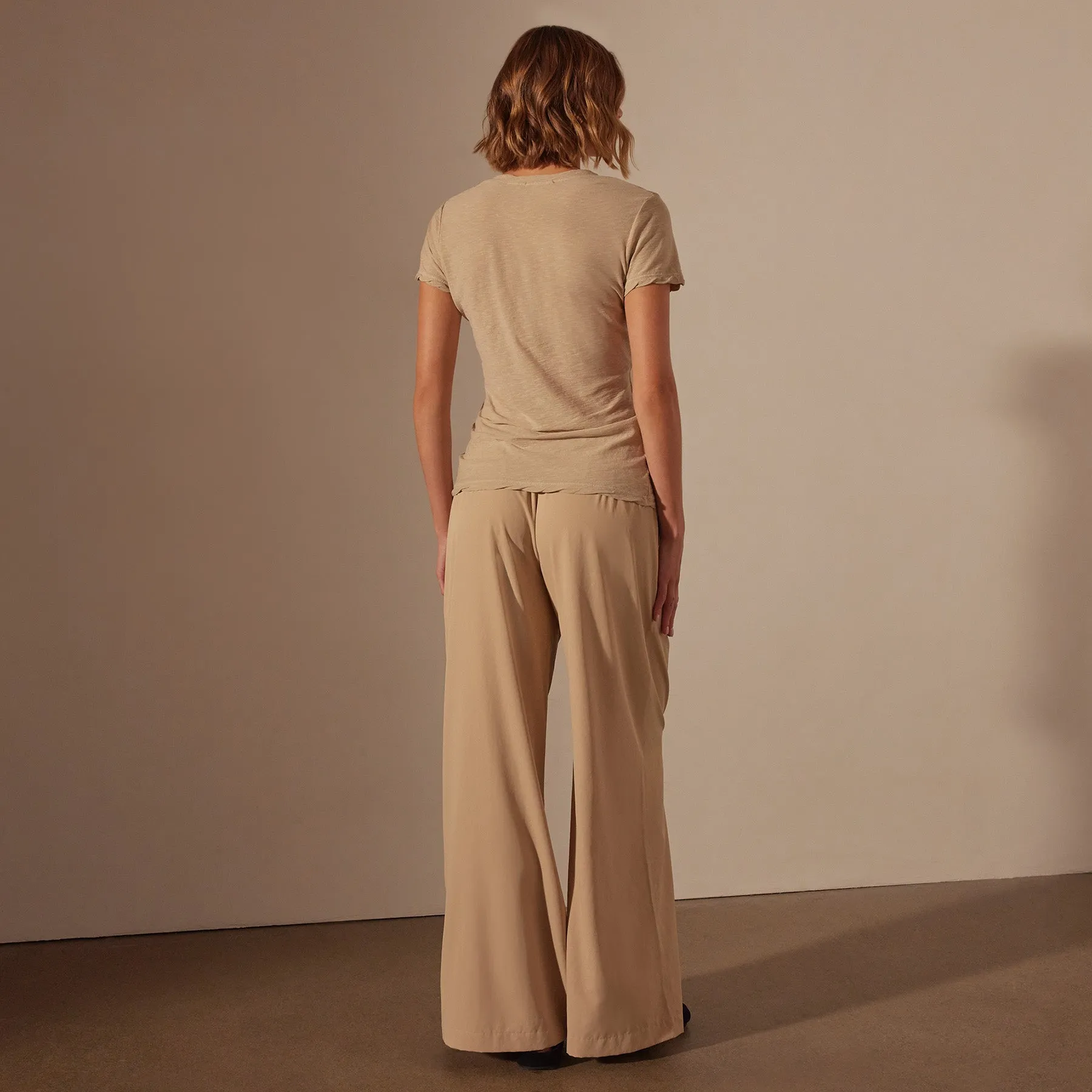 Sheer Slub V Neck - Sand Dune sold by James Perse product image thumbnail 4