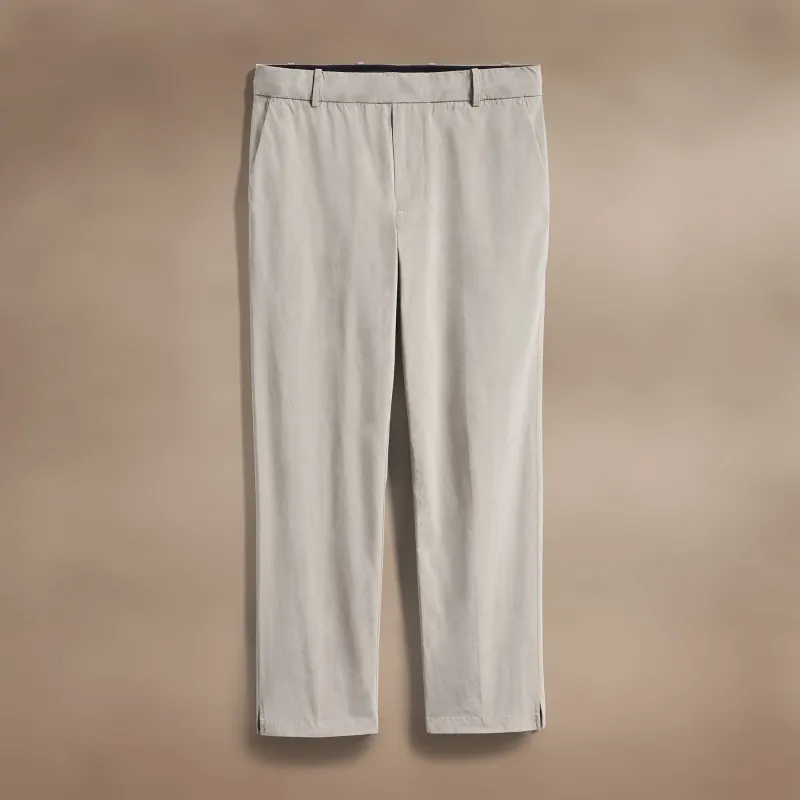 Cotton Poplin Trouser - Light Tan made by James Perse