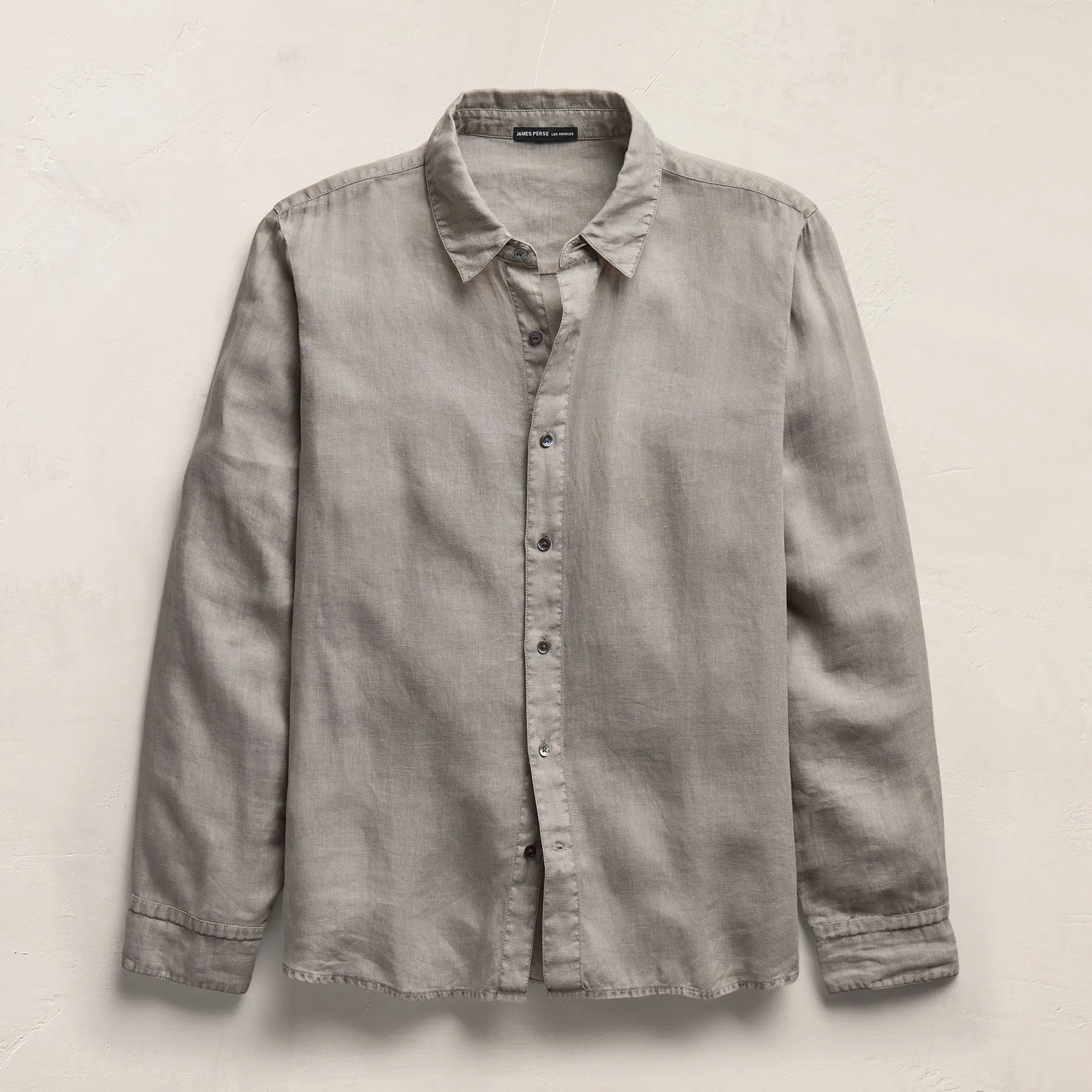 Lightweight Linen Shirt - Fog Pigment sold by James Perse product image thumbnail 2