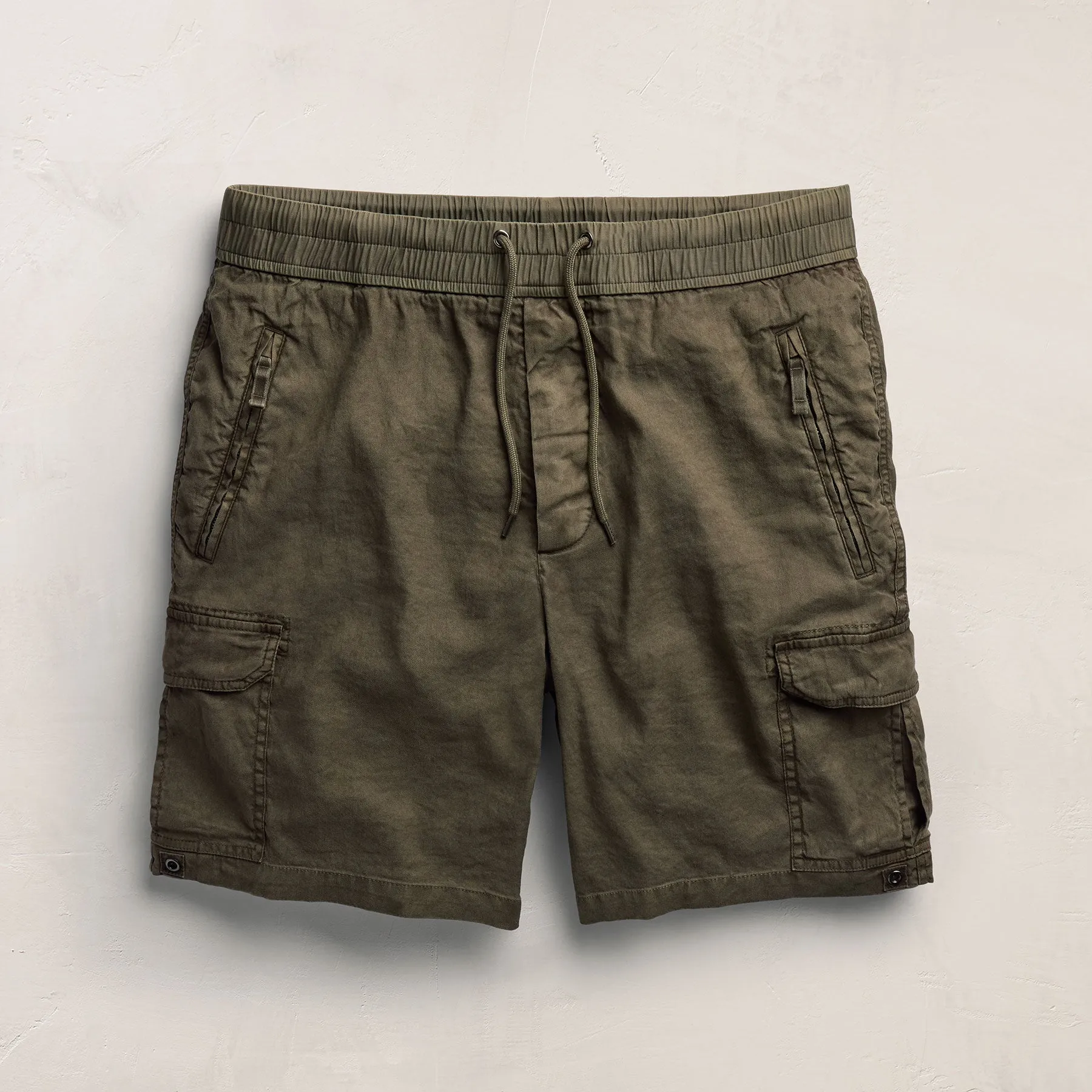 Parachute Linen Cotton Cargo Short - Army Green Pigment sold by James Perse product image thumbnail 2