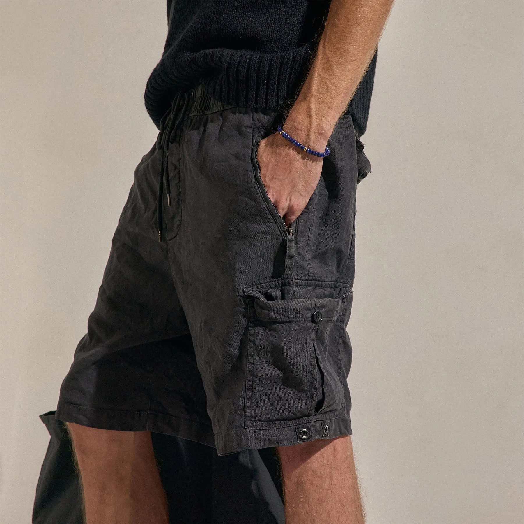 Parachute Linen Cotton Cargo Short - Magma Pigment sold by James Perse product image thumbnail 3