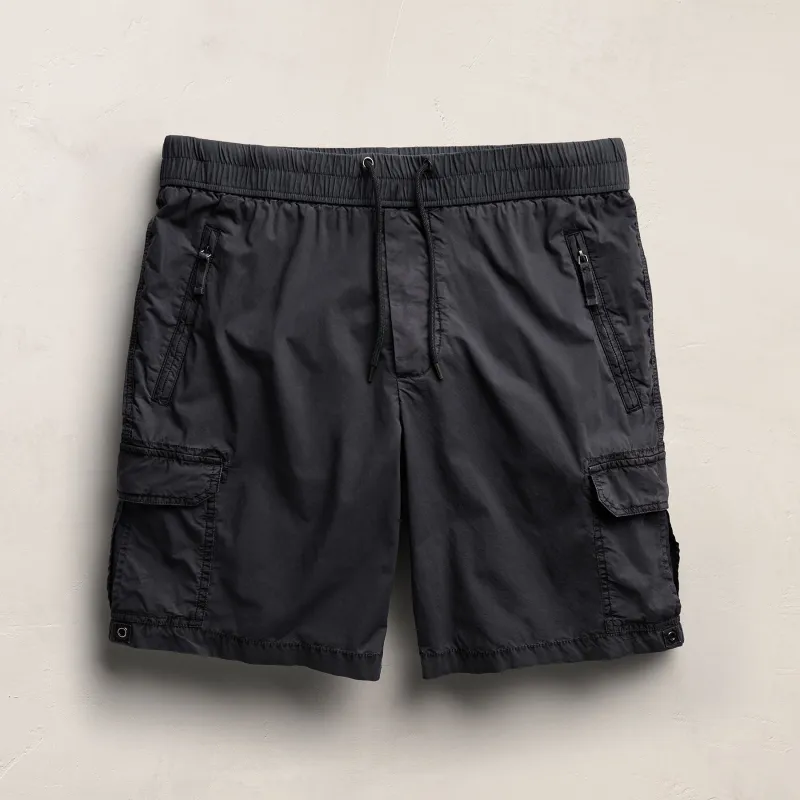 Parachute Poplin Cargo Short - Blue Noir Pigment made by James Perse