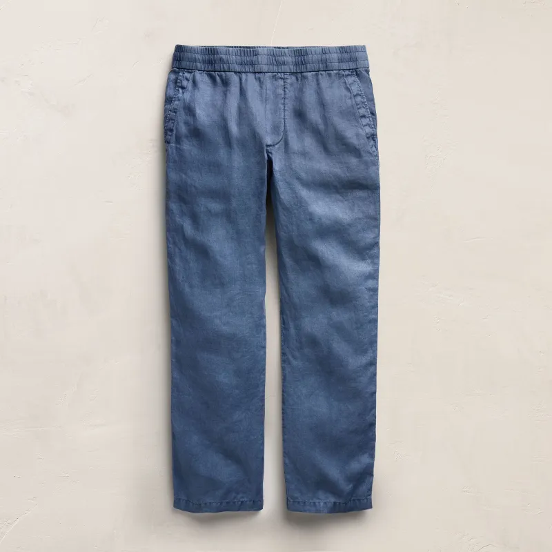Lightweight Linen Pant - Danube Pigment made by James Perse