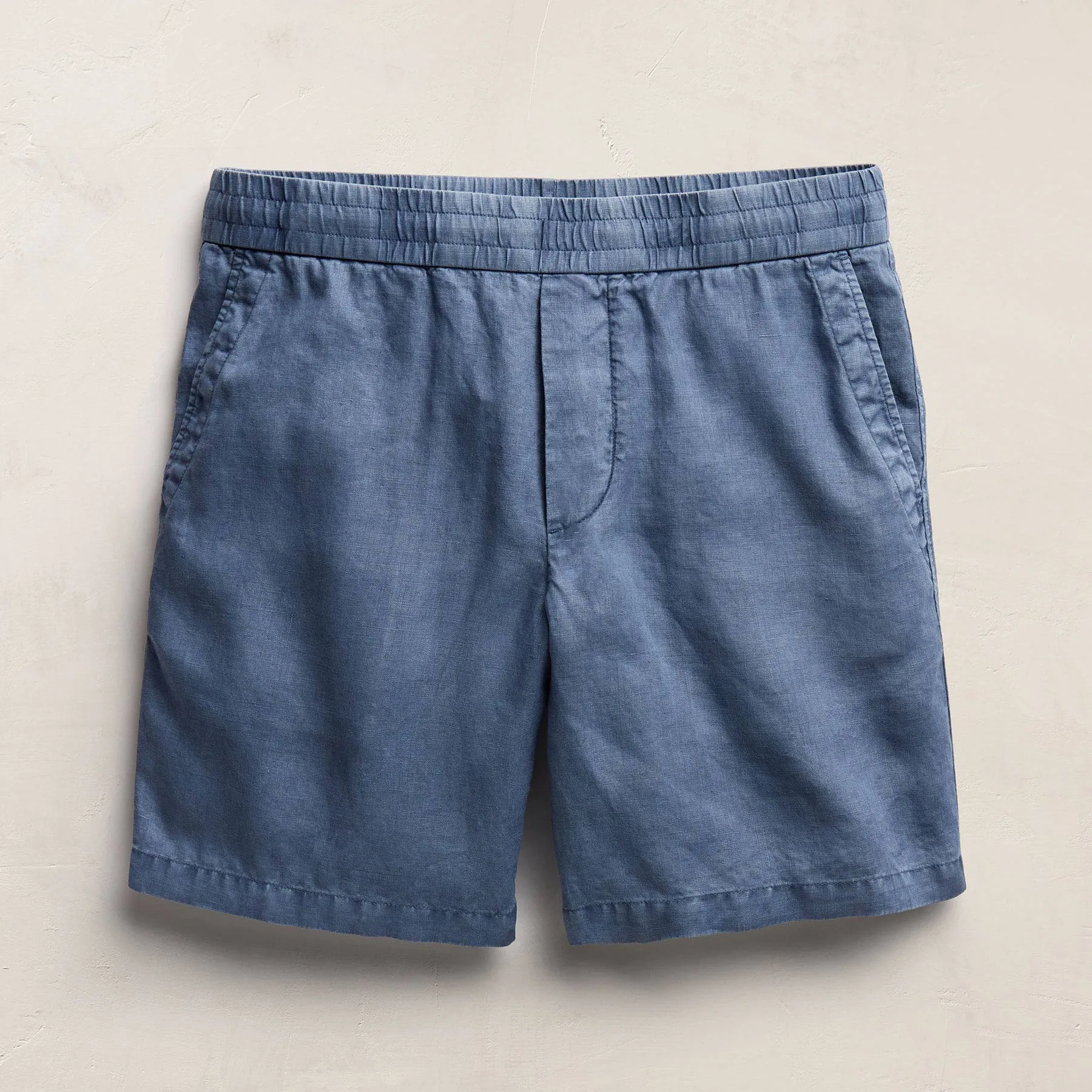 Lightweight Linen Relaxed Short - Danube Pigment sold by James Perse