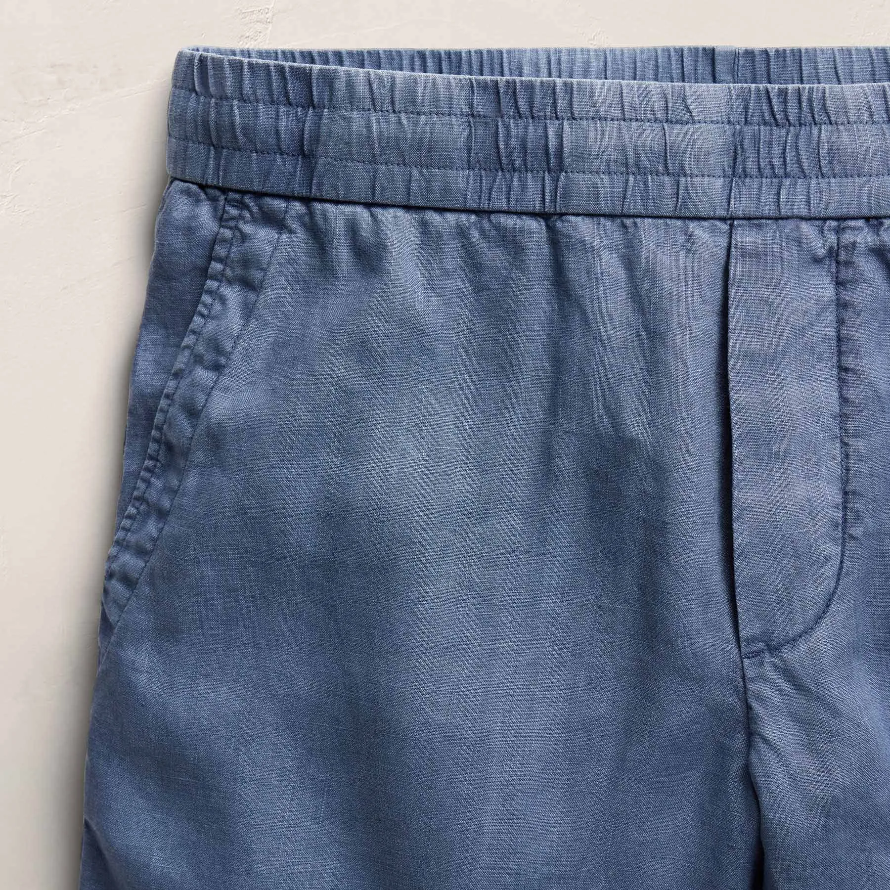 Lightweight Linen Relaxed Short - Danube Pigment sold by James Perse product image thumbnail 2