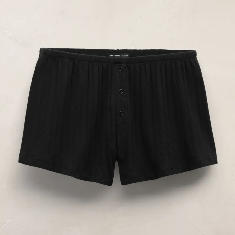 Pointelle Shortie - Black made by James Perse