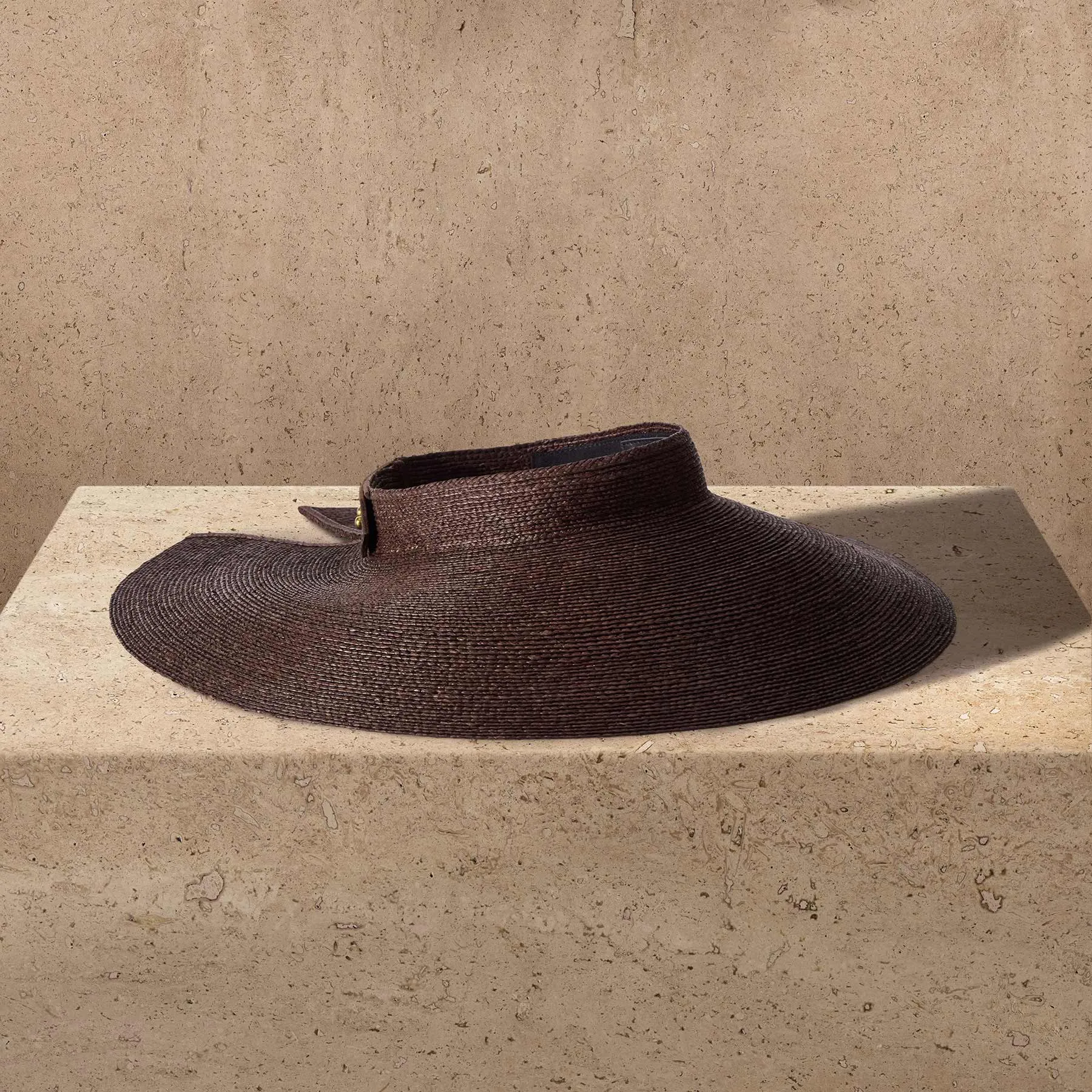 Janessa Leone Birdie Visor - Chocolate sold by James Perse product image thumbnail 4
