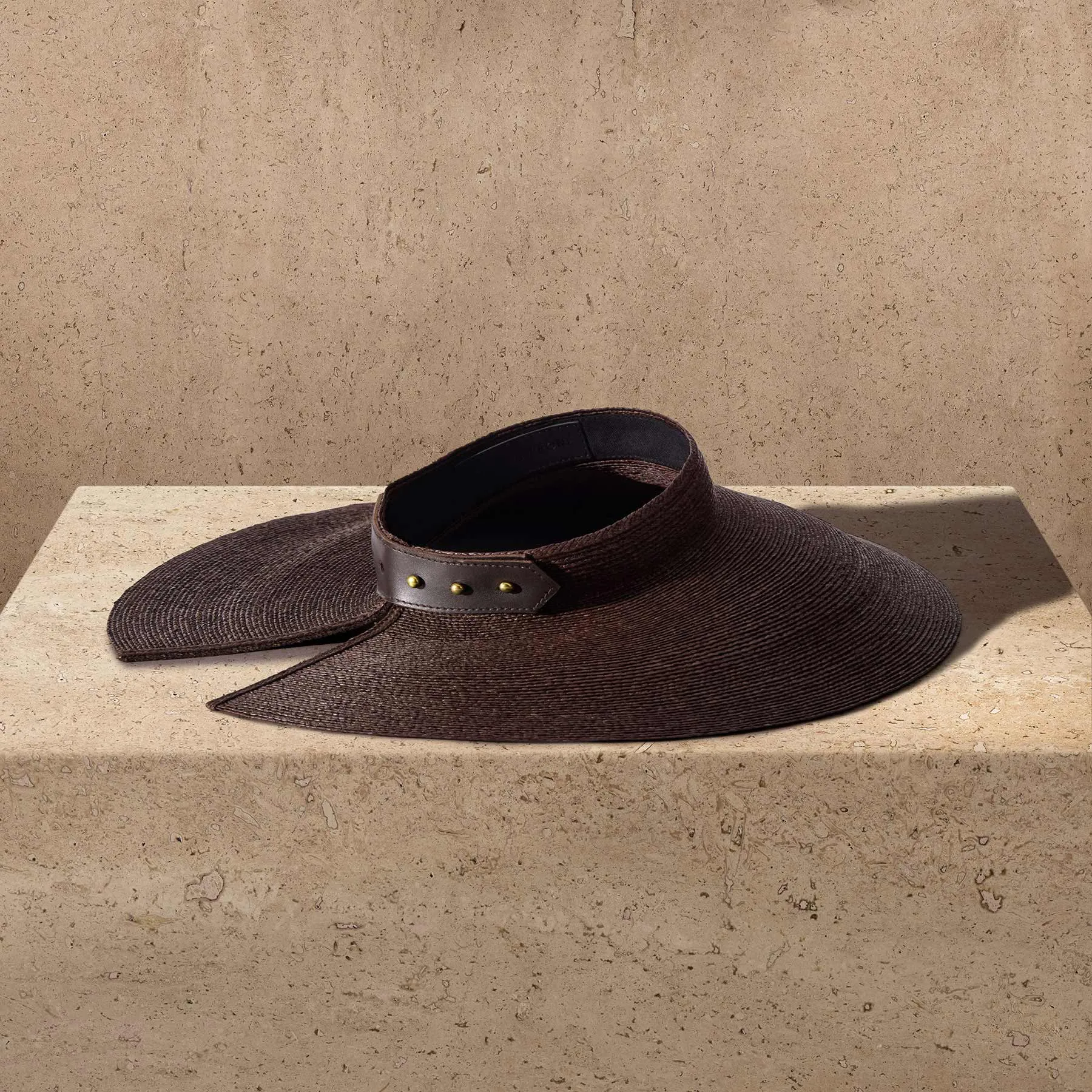 Janessa Leone Birdie Visor - Chocolate sold by James Perse product image thumbnail 2