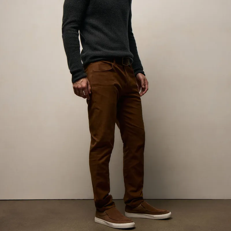 Cashmere Touch 5 Pocket Pant - Gingerbread made by James Perse