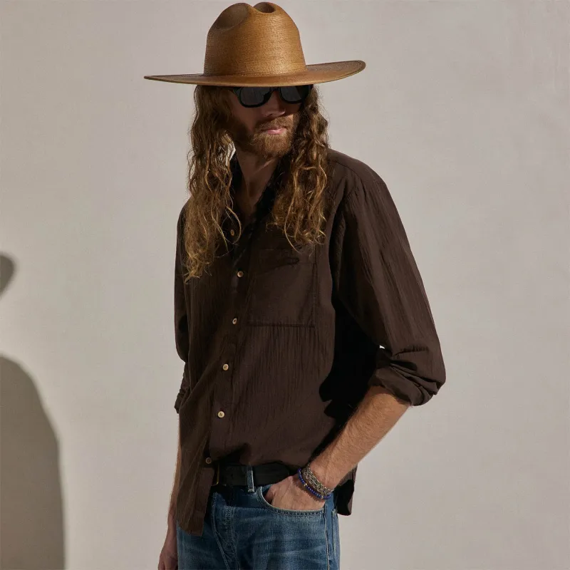 Cotton Muslin Shirt - Bark made by James Perse