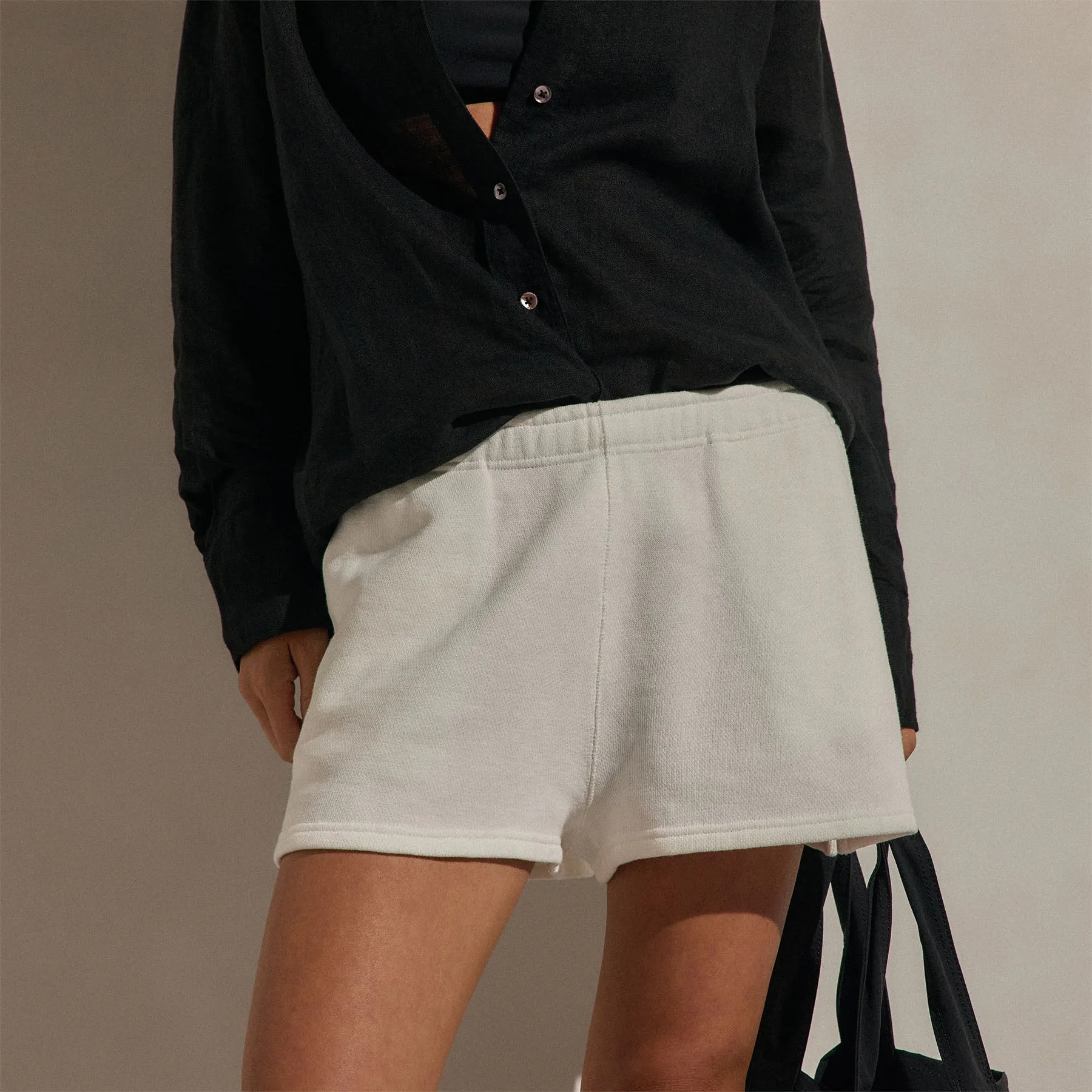 French Terry Sweat Short - Off White sold by James Perse