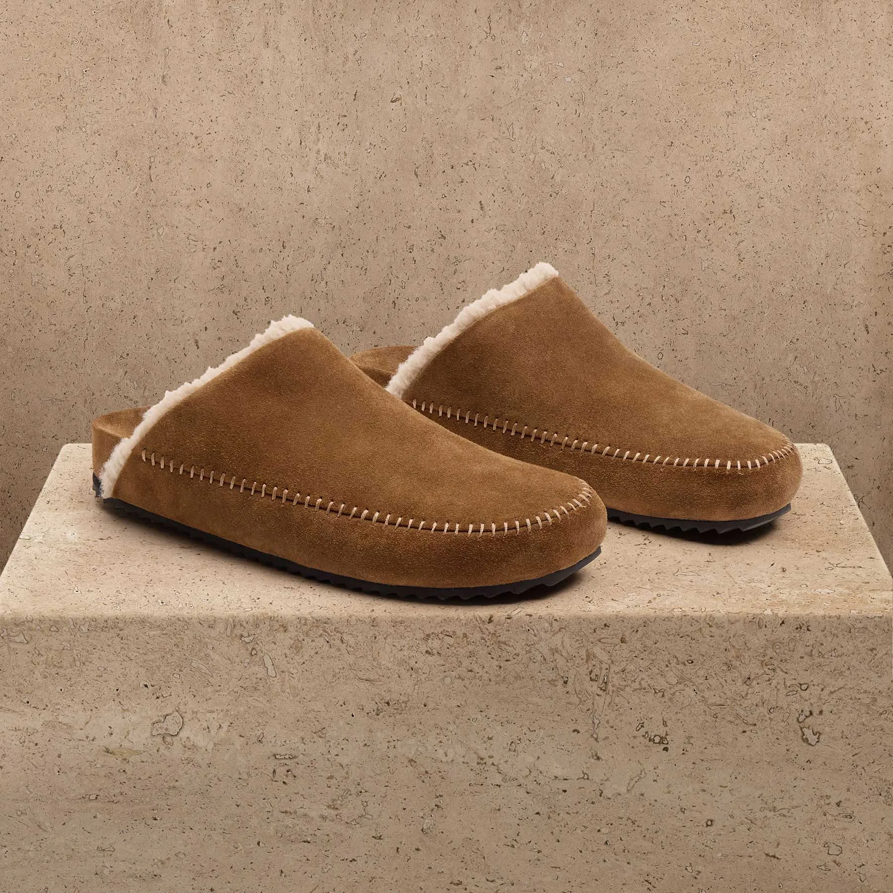 Men's Suede Clog - Tabacco sold by James Perse