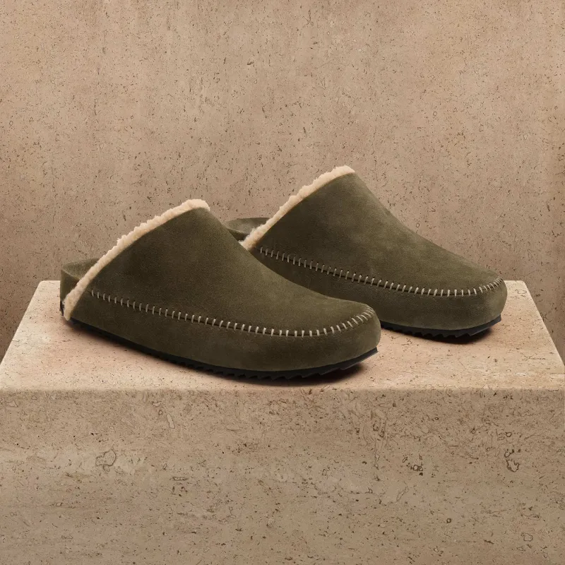 Men's Suede Clog - Musk made by James Perse