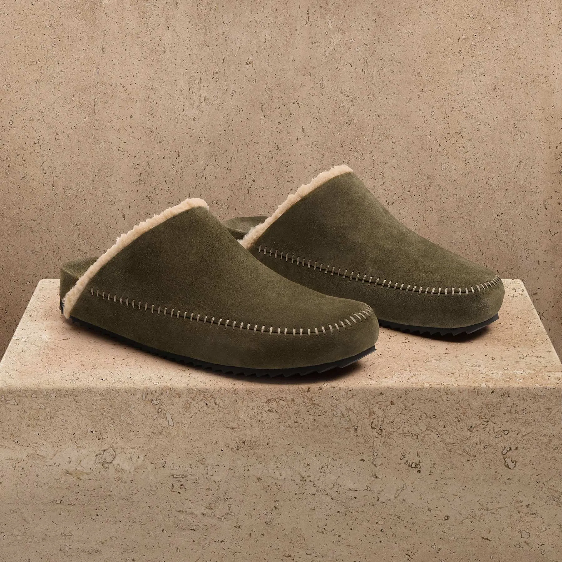 Men's Suede Clog - Musk sold by James Perse