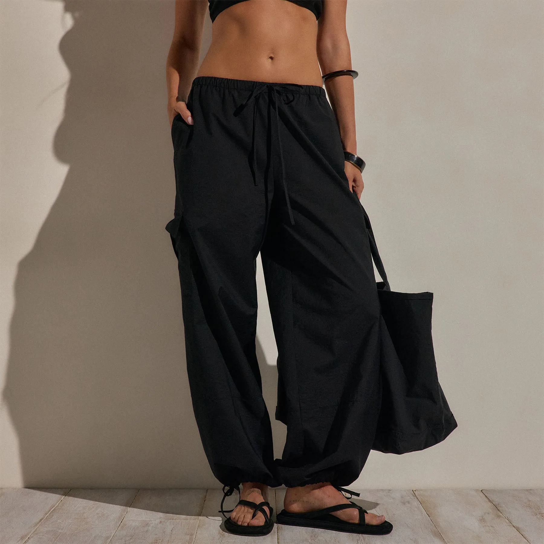 Parachute Cargo Pants - Black sold by James Perse