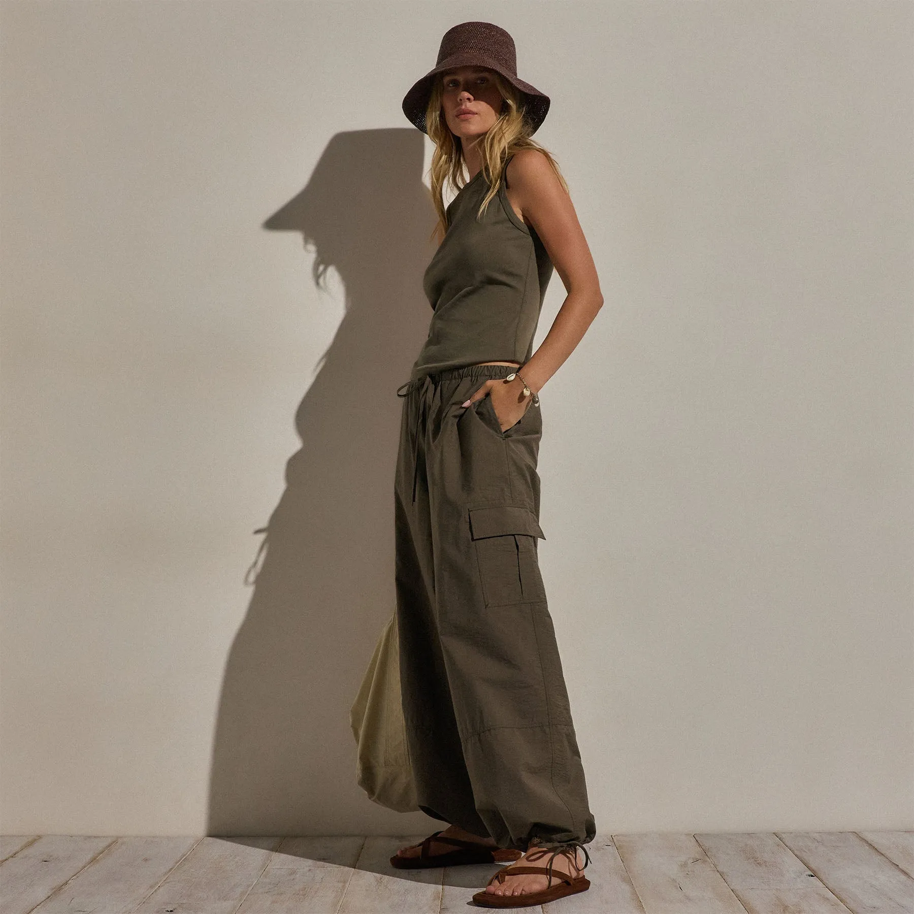 Parachute Cargo Pants - Army Green sold by James Perse product image thumbnail 5