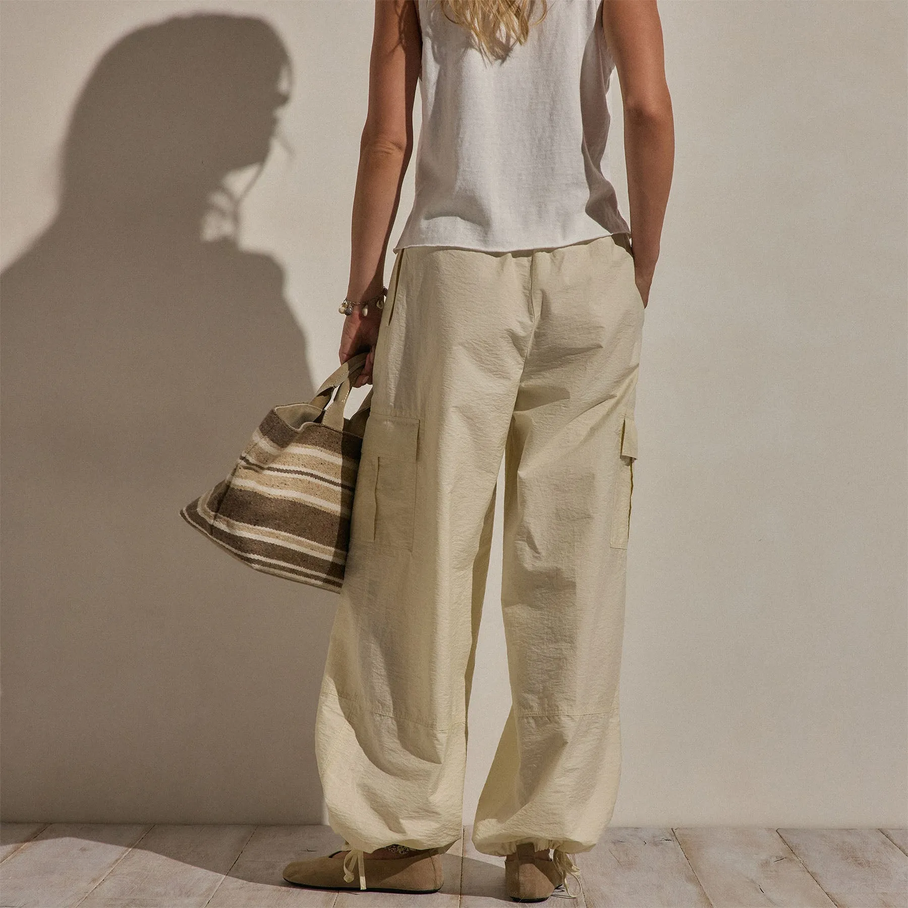 Parachute Cargo Pants - Ecru sold by James Perse product image thumbnail 5