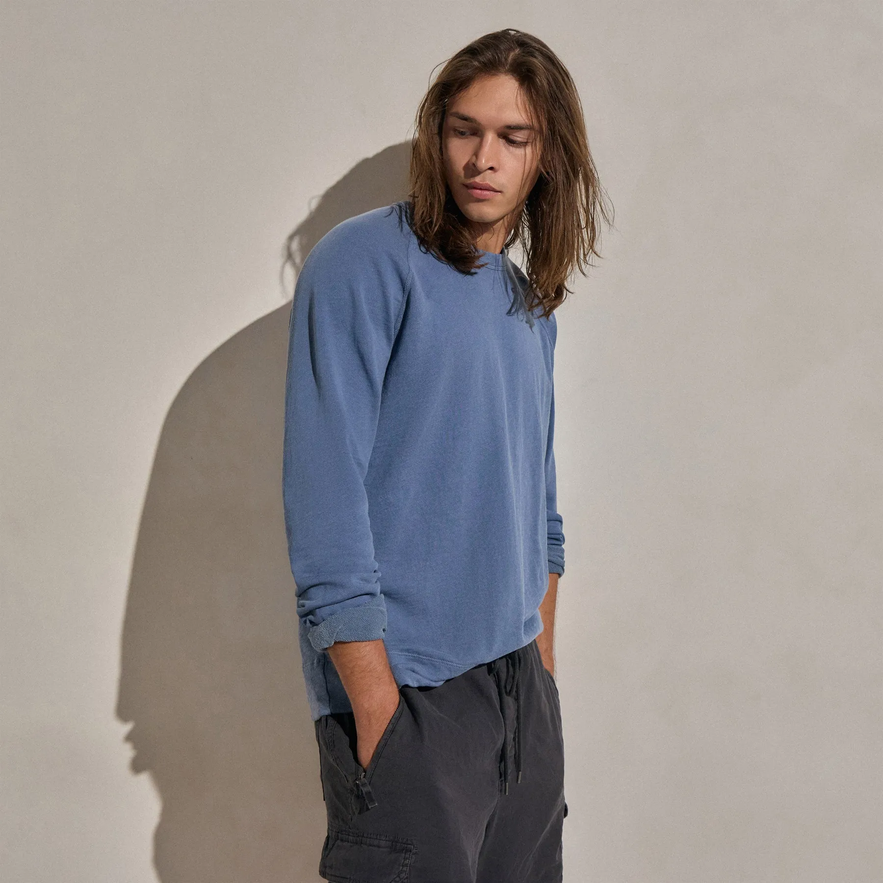 Vintage French Terry Sweatshirt - Danube Pigment sold by James Perse product image thumbnail 4