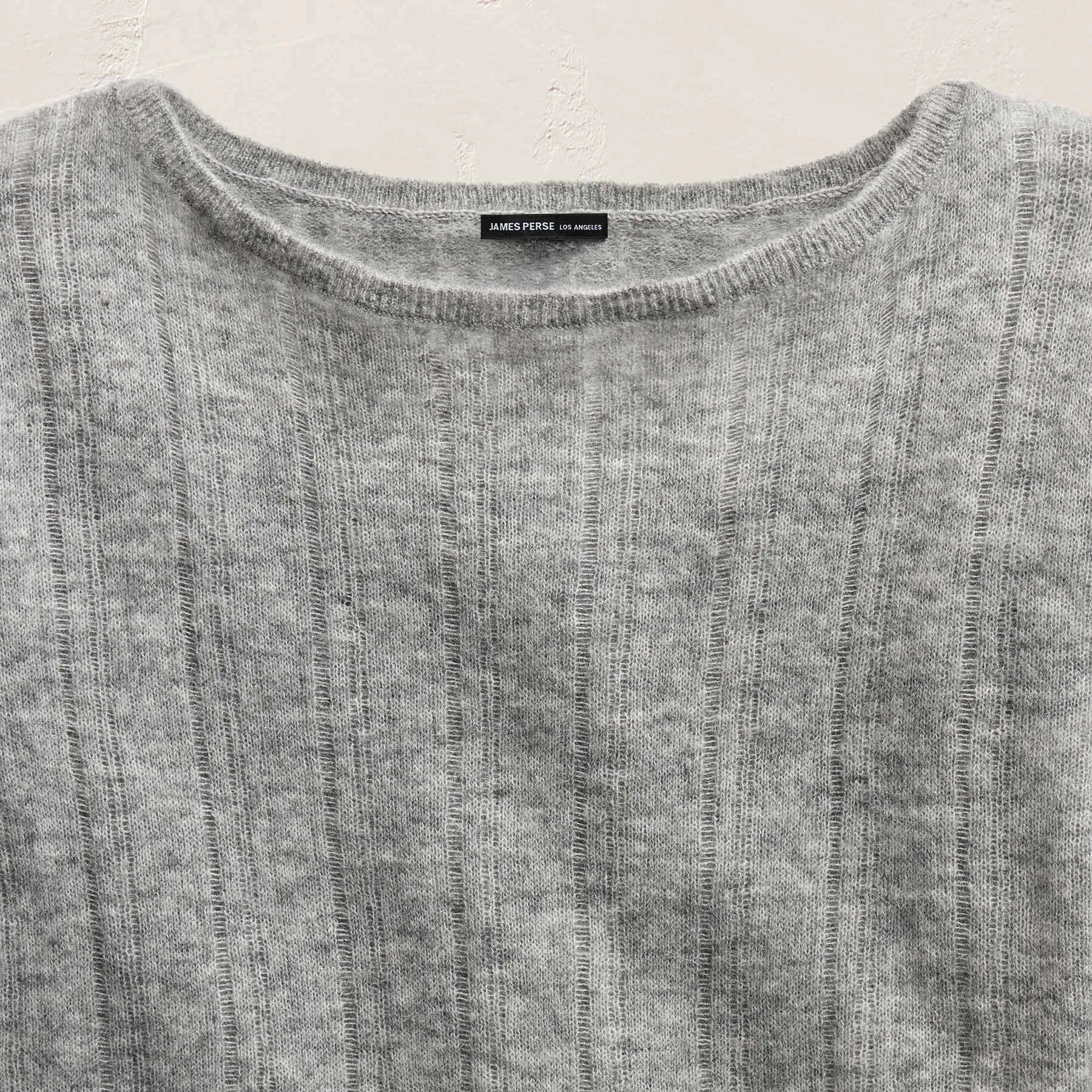 Mohair Open Stitch Sweater - Heather Grey sold by James Perse product image thumbnail 5