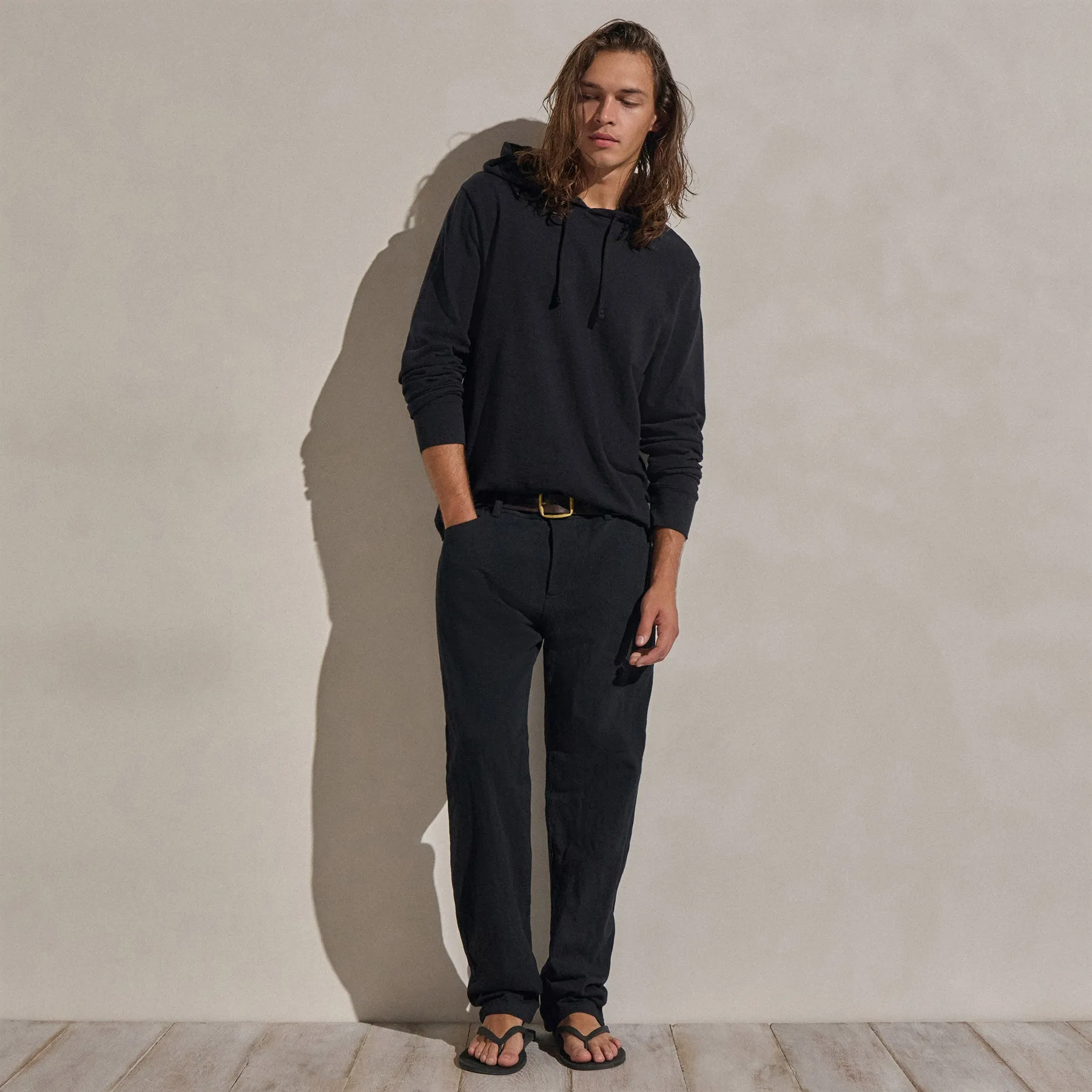 Cotton Metal Twill Pant - Black sold by James Perse product image thumbnail 3