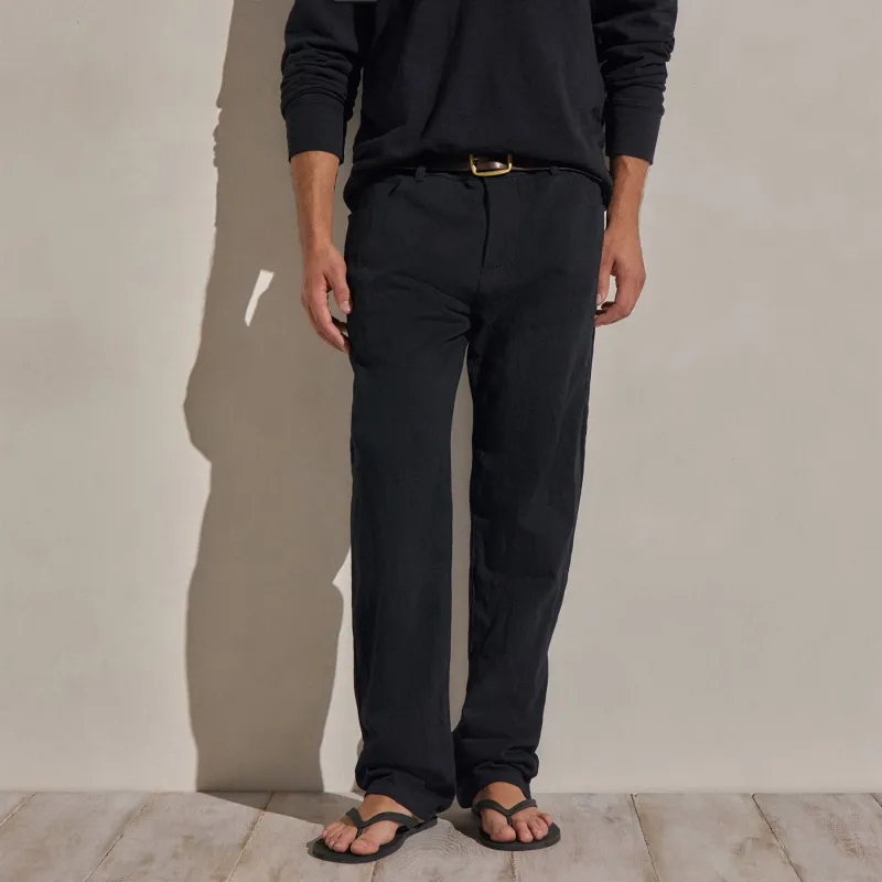 Cotton Metal Twill Pant - Black made by James Perse