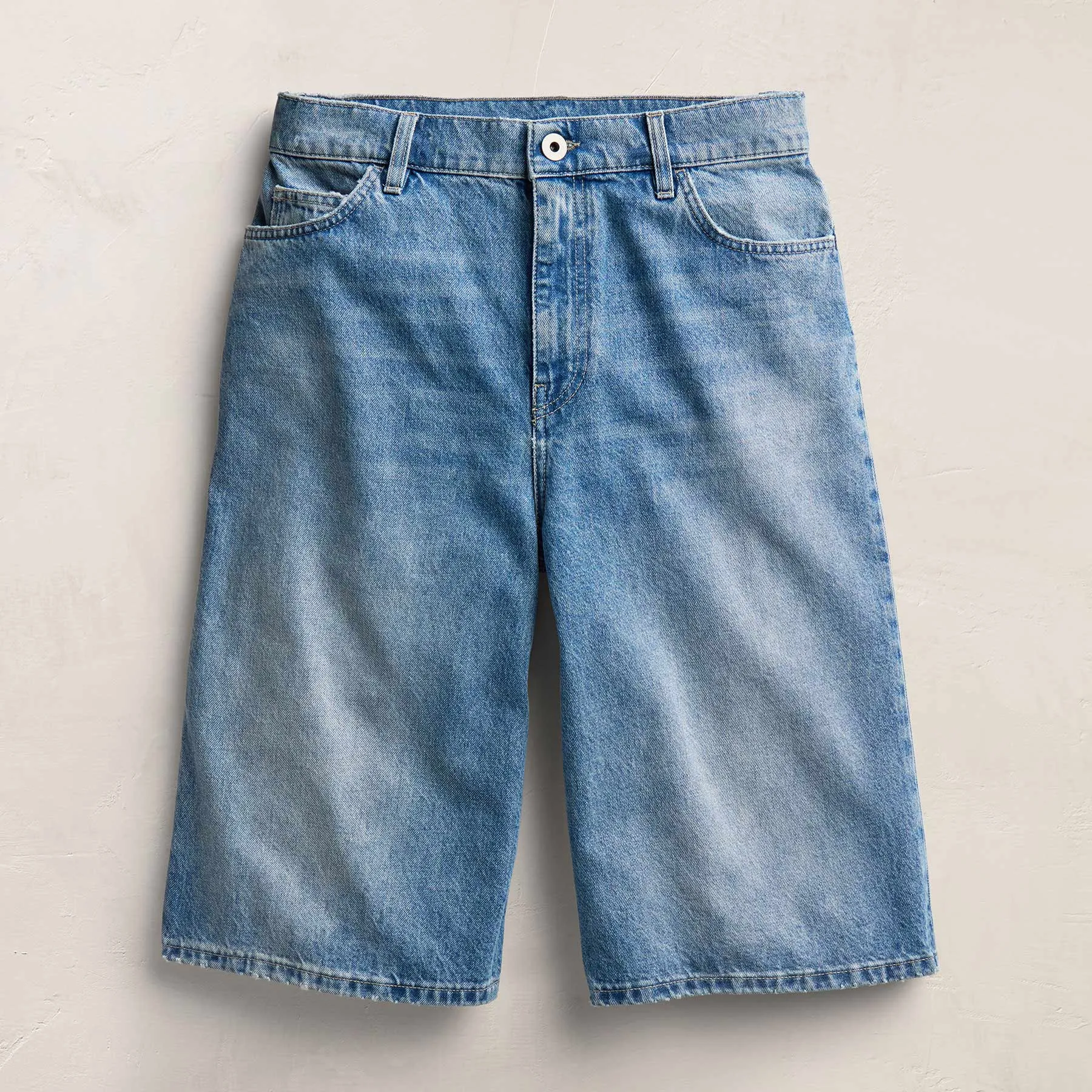 Denim Wide Leg Bermuda Short - Sky Wash sold by James Perse product image thumbnail 2