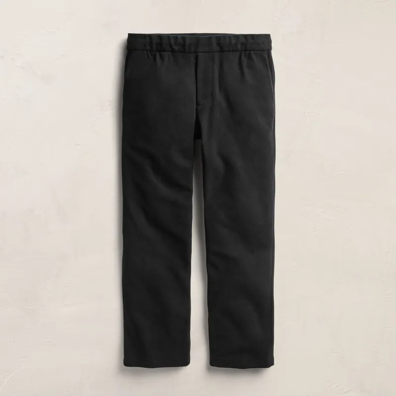 Brushed Cotton Blend Suit Pant - Black made by James Perse