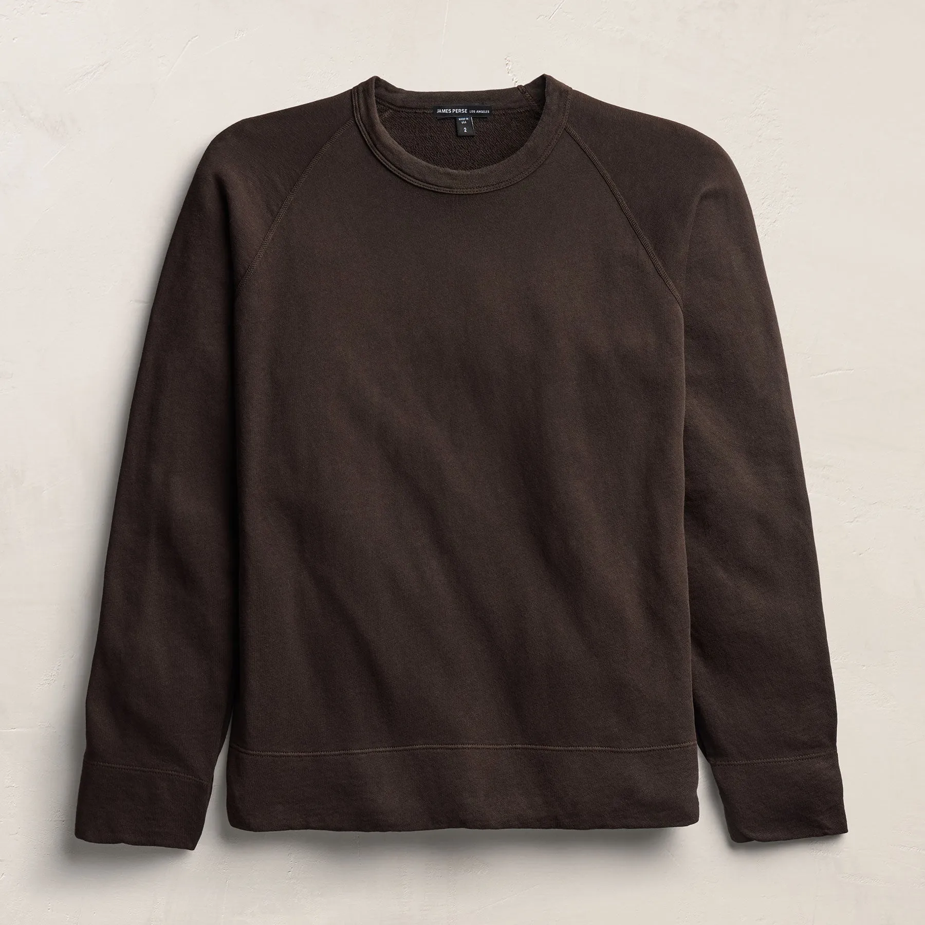 Vintage French Terry Sweatshirt - Bark Pigment sold by James Perse