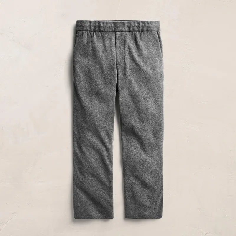 Brushed Cotton Blend Suit Pant - Flannel made by James Perse