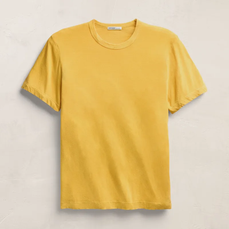 Short Sleeve Crew Neck - Cadmium Pigment made by James Perse