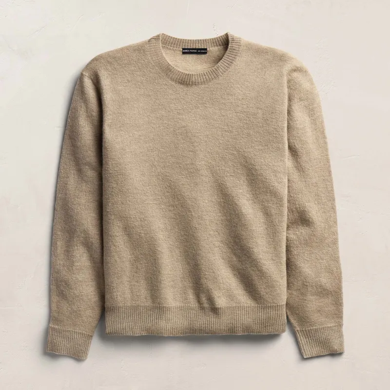 Felted Cashmere Crew - Coyote made by James Perse