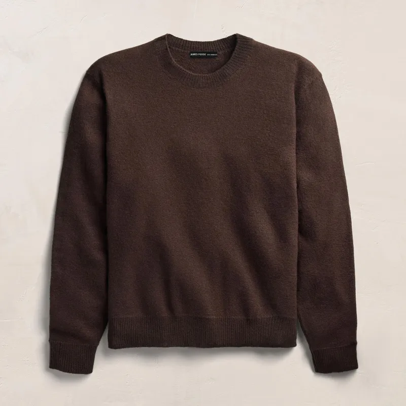 Felted Cashmere Crew - Bark made by James Perse