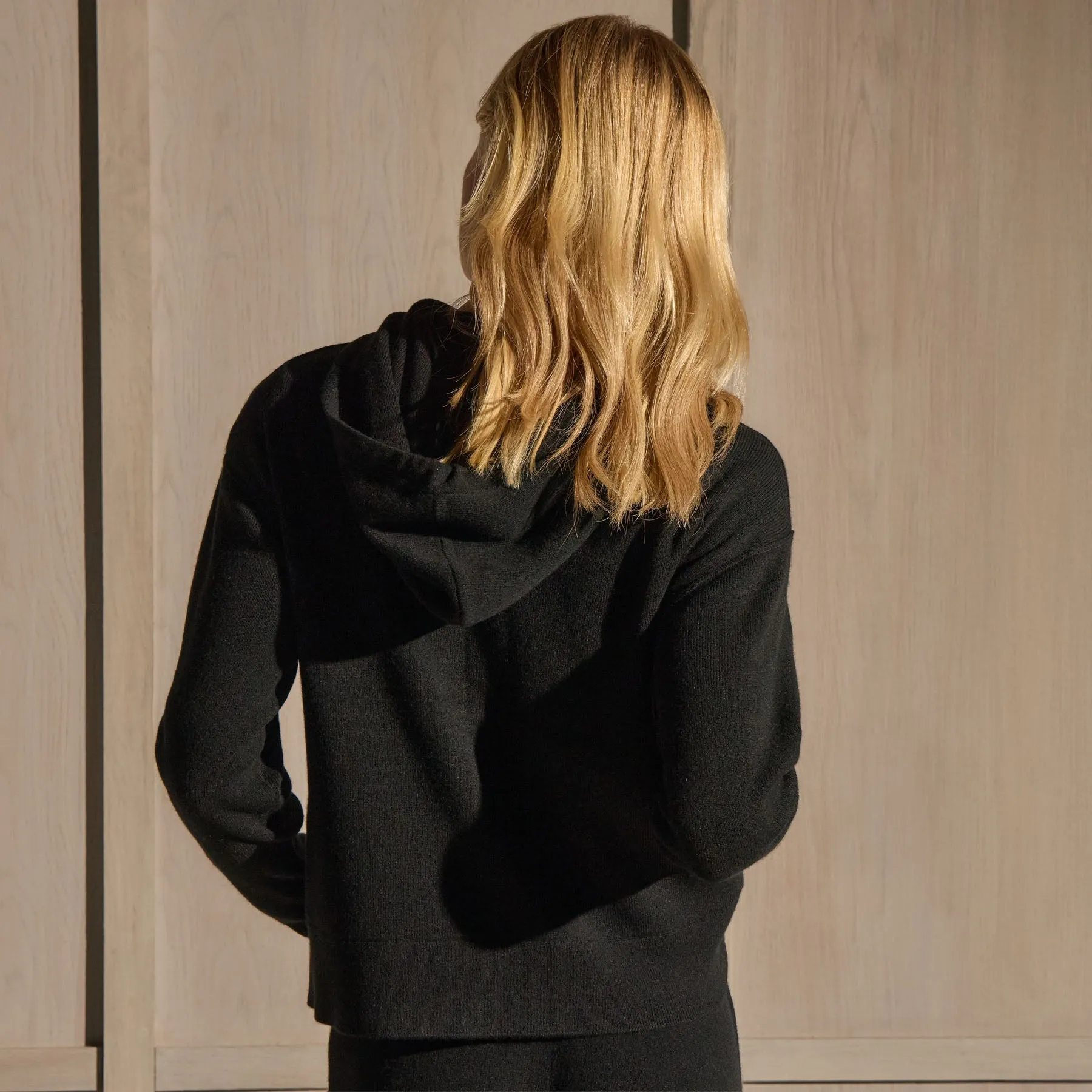 Cashmere Hoodie - Black sold by James Perse product image thumbnail 5