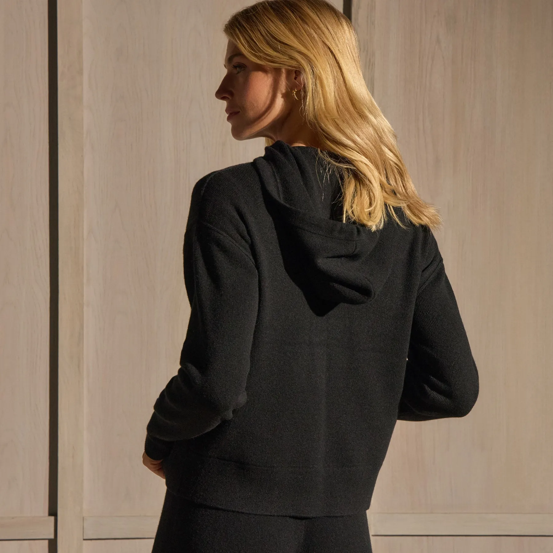 Cashmere Hoodie - Black sold by James Perse product image thumbnail 4