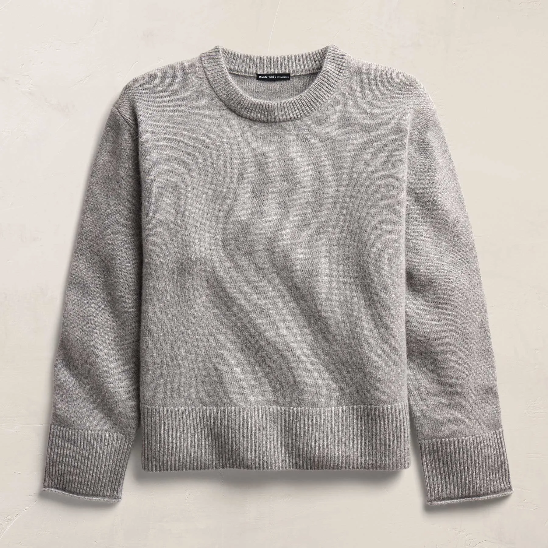Cashmere Crew Neck Sweater - Heather Grey sold by James Perse product image thumbnail 2