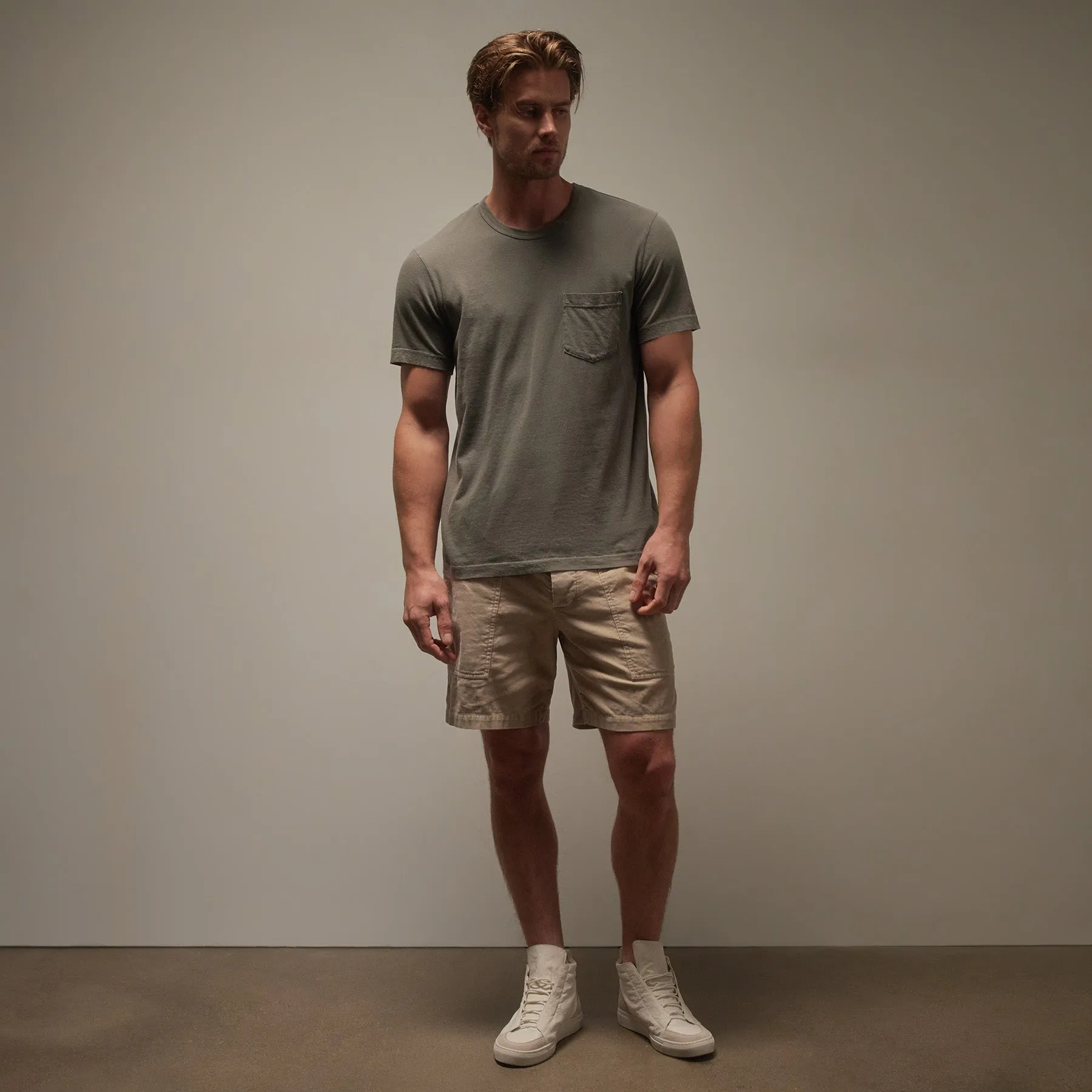 Lightweight Jersey Pocket Tee - Palm Pigment sold by James Perse product image thumbnail 3